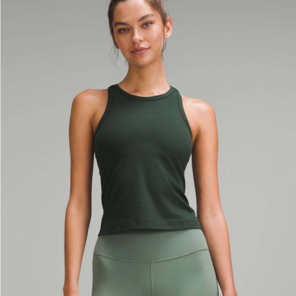 Lululemon Align Waist Length Tank Top 8 Legacy Green